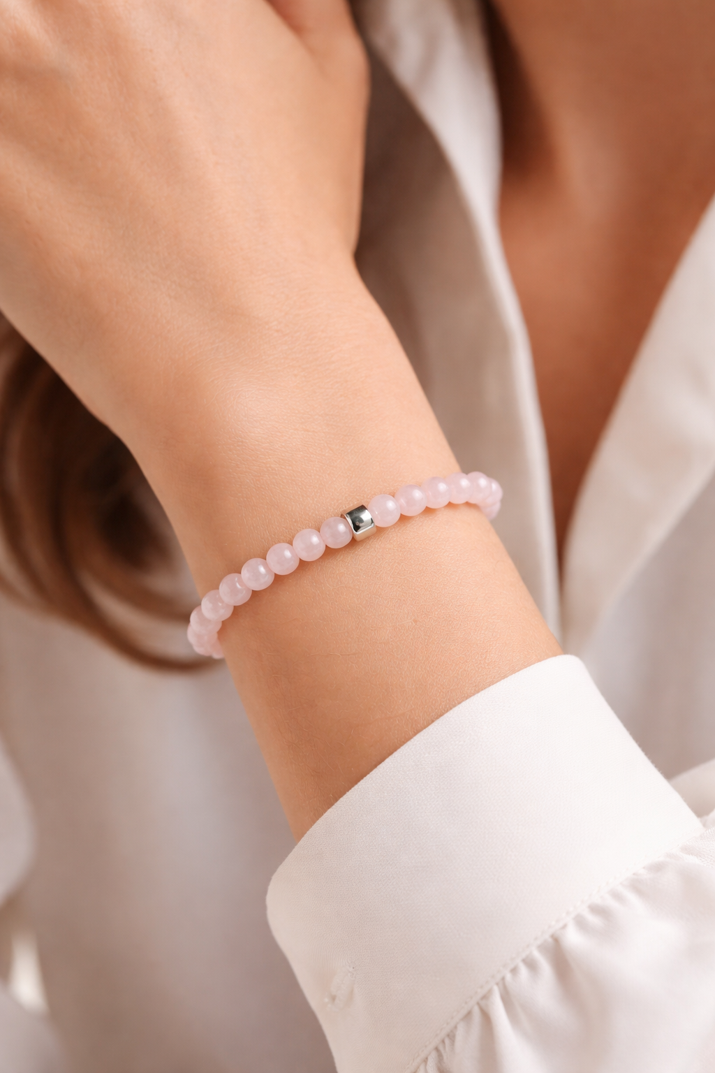 Hematite Taş Dişisel Enerji Bileklik