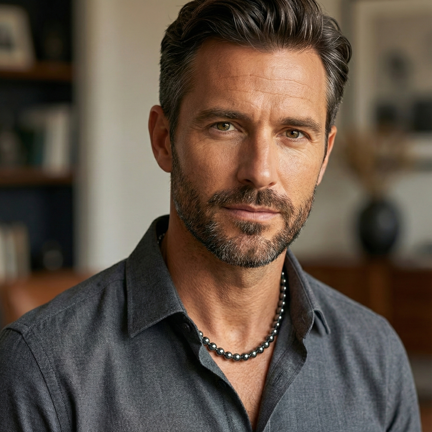 HEMATİT DOĞAL TAŞ KOLYE